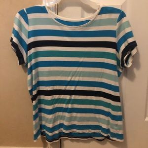 Striped blue shirt